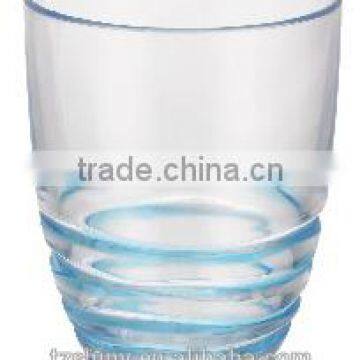 Plastic Tumbler with Color Swirls Plastic swirl Wine Glass