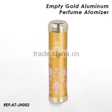 5ml Empty gold aluminum perfume atomizer