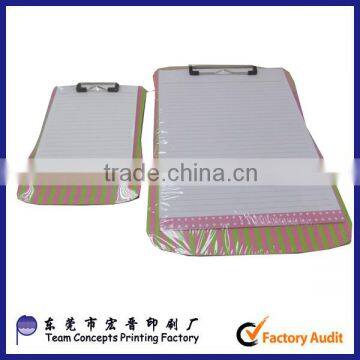 high demand products office stationery custom size clipboard with paper pad