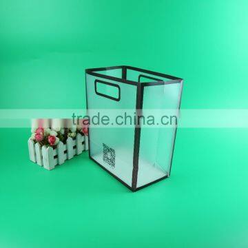 OEM Factory Custom Die Cut Plastic Bag, Wine Handle Bag, Cheap Plastic pp Tote Bag for Candies photo-3