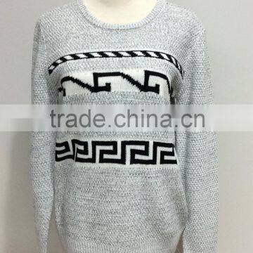 Ladies cable knitting pullover sweater