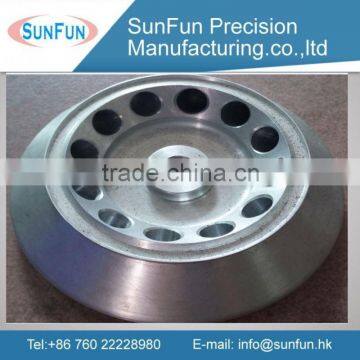 China manufacture wheel adapt hub polished auminum cnc lathe part