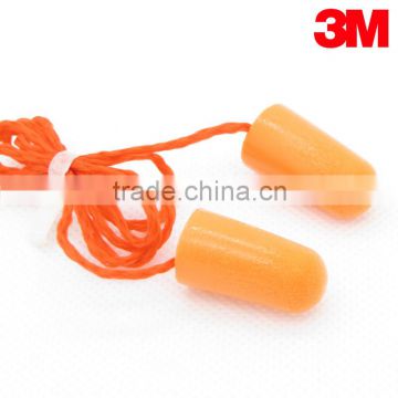 3M 1110 bullet ear plugs with string/3m 1110 Corded Foam Ear Plugs /hearing protection corded foam earplugs 3m 1110