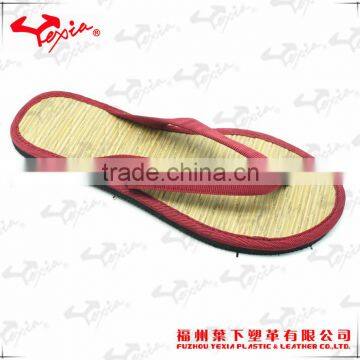 Simple Straw plastic thongs for wholesale