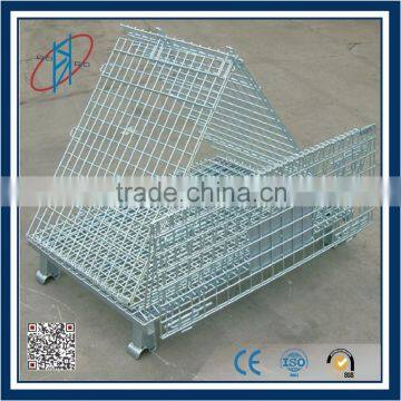 Foldable Wire Basket For Warehouse