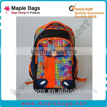 Peach Twill Material Famous Brand Backpack for School