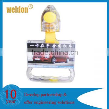 WELDON yellow belt high quality city ABS advertising bus handle