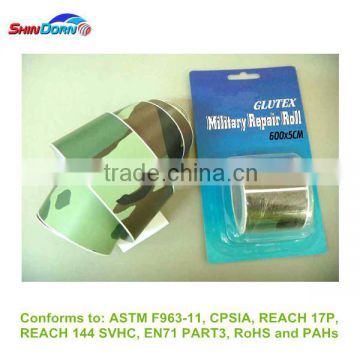 Military colour repairing kit for tent or schoolbag or inflatable toy or wall