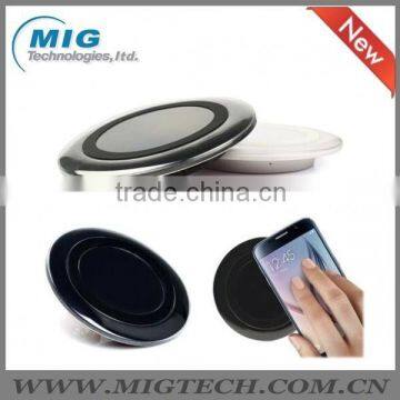 QI Wireless Charger and Wireless Mibile Phone Chager for Samsung Galaxy s6 s7 Edge Superthin Mini Design Black and White photo-2