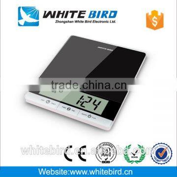 5kg/1g extra-large tempered glass surface ktichen scale