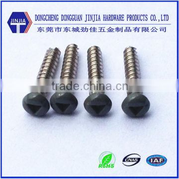 m3 nickel black plastic pan head thread forming tri-angle screw