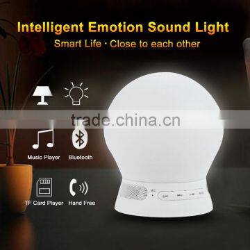 Portable Mini Bluetooth Speaker Night Lamp with Alarm Clock function