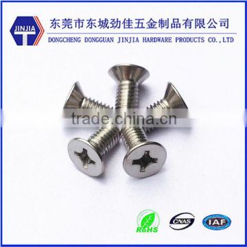 stainless steel self tapping flat head screw countersunk head screws