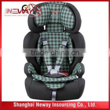 HDPE+Cloth+sponge children car safety seat(4-12 years)