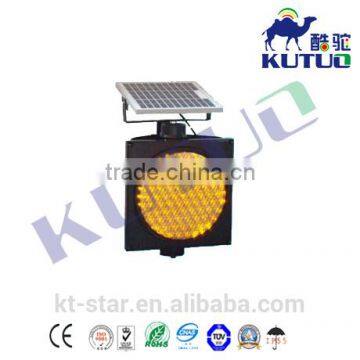 Wholesale 12 Volt Yellow Ball Red Slow Solar Energy Led Warning Flashing Traffic Light photo-4
