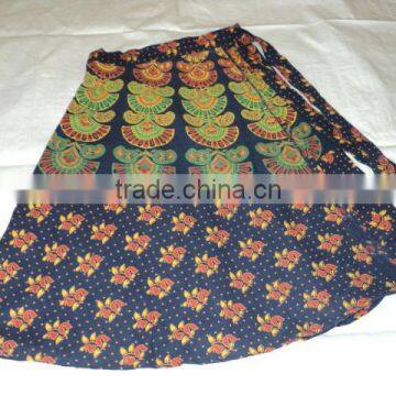 indian printed long skirts wholesale wrape round