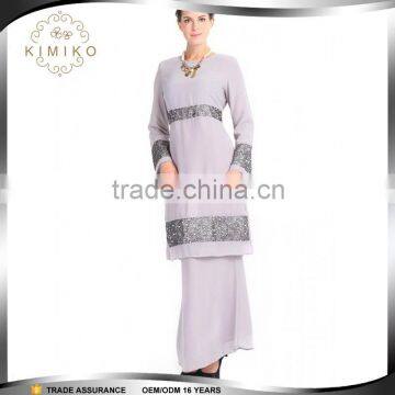 Muslim Clothing Fashion Beading Baju Kurung Embellished Style