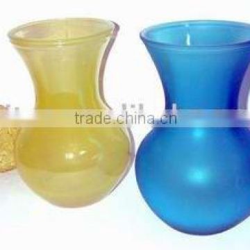 colorful glass vase