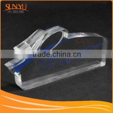 Custom Transparent Rabbit Shape Acrylic Paperweight