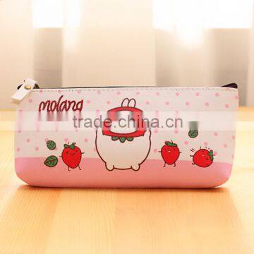 Promotion sublimation PU kids pencil bag for wholesales