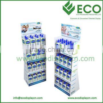 floor shelf cardboard stand advertisement for shampoo