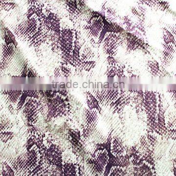 Snake Design Fabric Textile Flocked Sofa Material