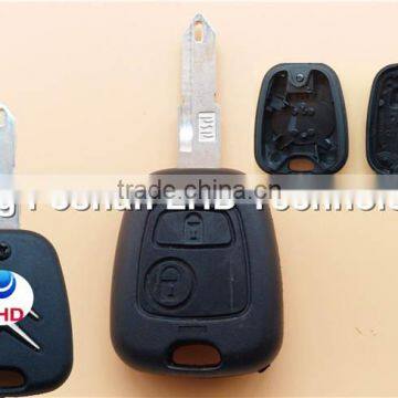 Popular Citroen car key cover for Citroen C5 2 button remote key blank shell case with NE73 blade