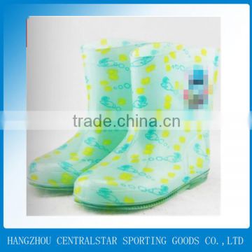 Easy clean waterproof cheap kids pvc rain boots