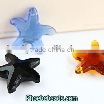 Wholesale 30mm Transparent Star Crystal Jewelry Accessories Bead Designs PMC-CB007