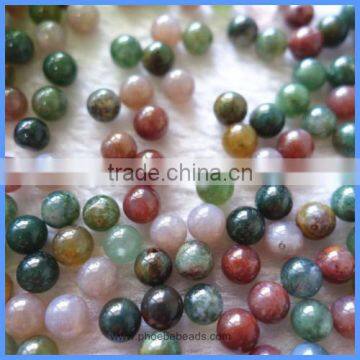 6mm 8mm 10mm 12mm Half Drilled Round Natural India Onyx Agate Loose Beads Gemstone For DIY Earrings HD-IASR6mm