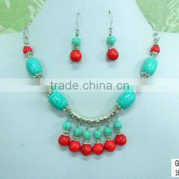 Top quality stylish newest statement briolette bib necklace