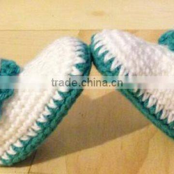 Green Color Optional Hand Crochet Baby Booties for Baby photo-5