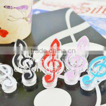 Factory Wholesale Colorful Music Note Symbols Clips Beautiful Paper Clips