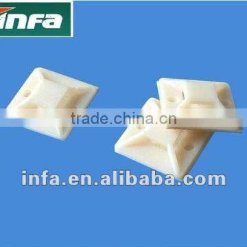 self-sdhesive nylon white cable tie mount