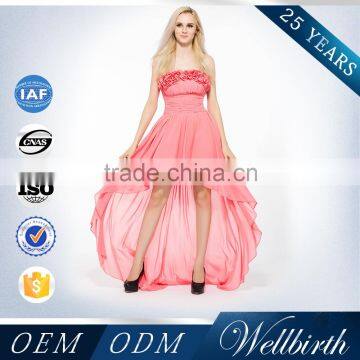 Wholesale China Factory Simple Pink Beach Wedding Dresses In Guangzhou photo-3