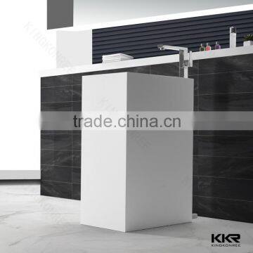 Sanitary Ware Square Pedestal Wash Basins for Bathrooms Wash Sink photo-3