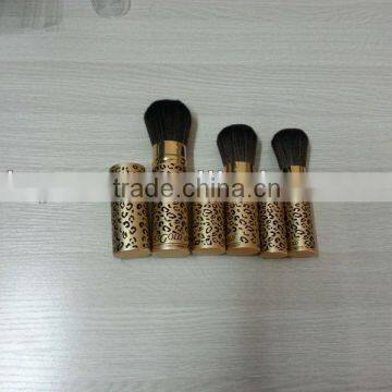 leopard print retractable blusher brush,cosmetic implement