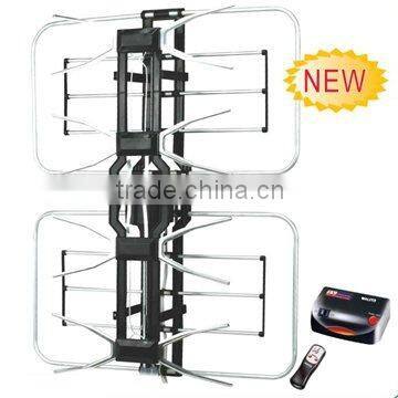 Remote control rotatable outdoor digital antenna