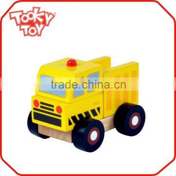 Kids Playing Wood Block Machineshop toys Car Wooden Toy Truck