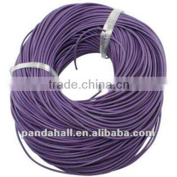 Imitation Leather Cord, Stringing Materials, Round(LC2MM006-12)