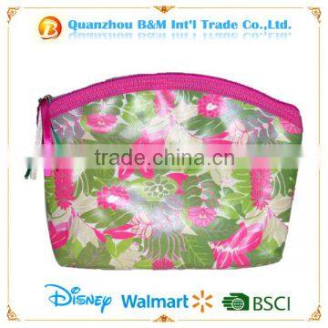 Ladies fashion PU shiny Leather cosmetic bags