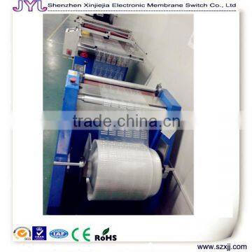 Flexible circuit membrane swith/panel/keypad cutting on machine