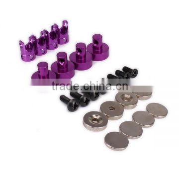 4PCS Alloy Aluminum Magnetic Steal Invisible Body Shell Mount Posts For 1/10 RC Hobby Model Car