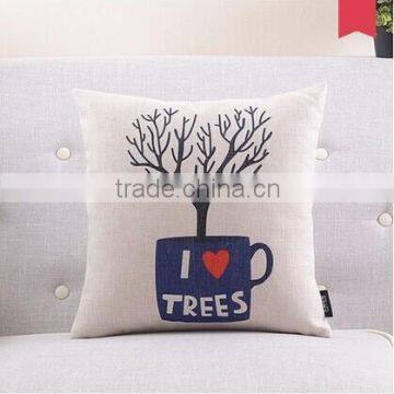 plain cotton throw pillow cover