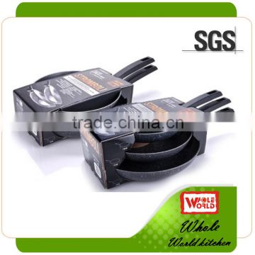 2015 hot cookware marble non-stick fry pan