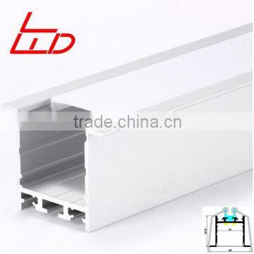 Large recessed or pendant install aluminum profile for cooling led strip