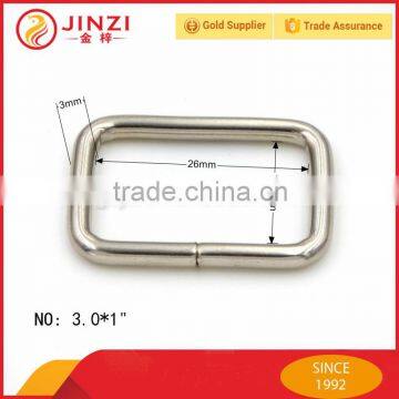 plain style 3mm wire diameter 26mm wide square buckle