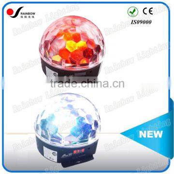 New Hot Sale Pro Colorful RGBWYP 6PCS 3W DJ LED Crystal Magic Ball Light With High Bright Lighting