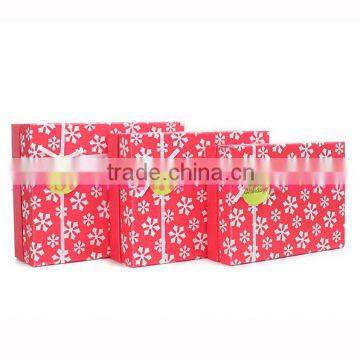 Merry Christmas Snowflake Printed Rectangle 3 Sizes Christmas Gift Box photo-2