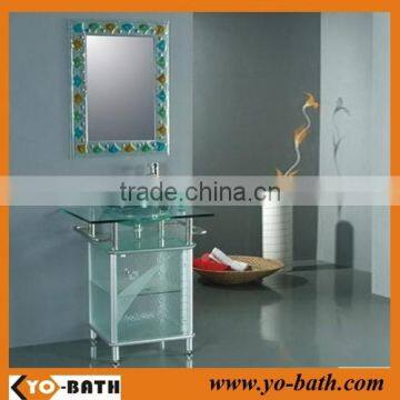 bathroom glass basin, glass wash basin price, wash basin glass bowl YO-G016